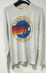 Aviator Nation Men’s Gray Venice CA Graphic Crew Neck Long Sleeve Tee M