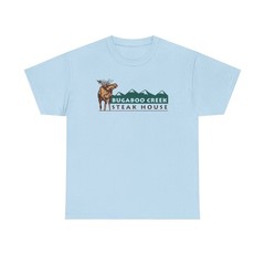 Bugaboo Creek Steak House T-Shirt – Steakhouse Industry Defunct Logo Tee