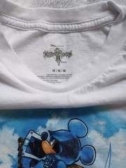 Kingdom Hearts II Square Enix x Disney RPG Sora Men’s T-Shirt White Size Medium