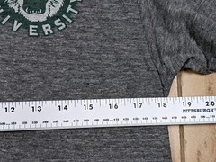 Homage Ohio University Bobcats V-Neck T-Shirt Men M Gray Tri-Blend Soft USA Made