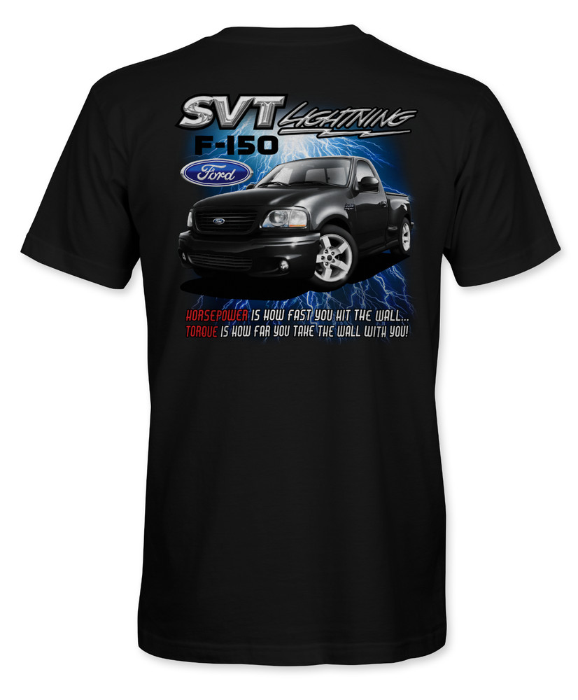 Ford SVT Lightning 2001-2002 Black Truck Full Color DTG PRINTED T-Shirt