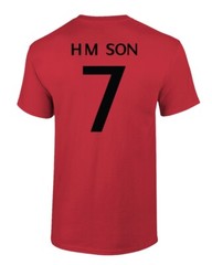 South Korea Soccer #7 Heung-Min Son World Football Adult and Youth T-Shirt