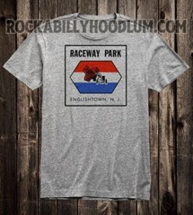 Retro Hot Rod Tee T Shirt Drag Racing Raceway Park NJ Englishtown