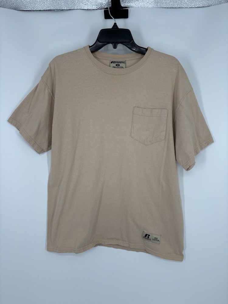 Vintage Y2K 90s Russell Athletic Crewneck Blank Tee Short Sleeve T Shirt Medium
