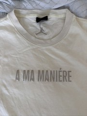 Jordan x A Ma Maniére Beige Men’s XL Graphic Logo Crewneck T-Shirt