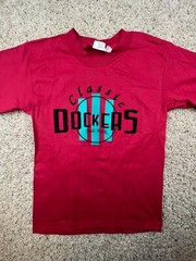 VTG Dockers T Shirt USA Cotton Red “classic Dockers Trademark” Size Medium