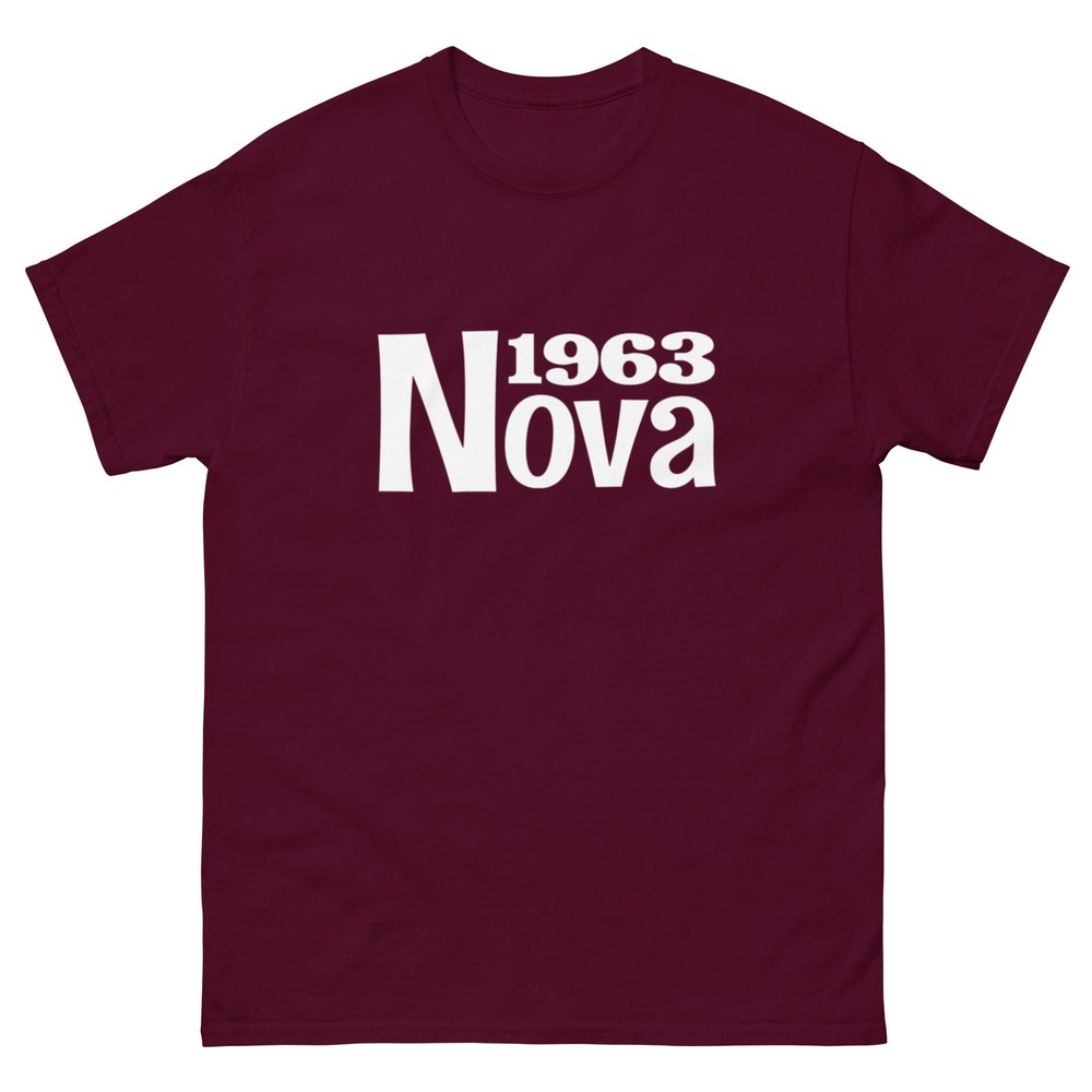 1963 CHEVY NOVA T-SHIRT sizes SMALL thru 5XL CHOOSE FROM 10 COLORS!