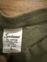 Vintage Sportswear U.S. Marine Single Stitch Green Tshirt Fast Shipping