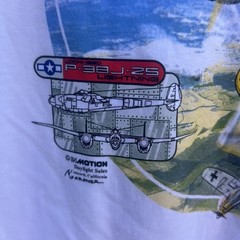 Vintage Lockheed P-38J-25 Lightning Fighter Plane Men’s T-Shirt Size Small. NWOT