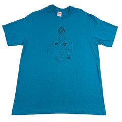 Supreme Prodigy Mens Tee T Shirt Cyan SS18 Graphic Print Size Large