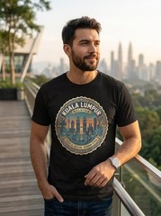 Kuala Lumpur Malaysia Petronas Towers Graphic T-Shirt Unisex Travel Tee