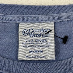 Comfort Wash Game Day Football Helmets & Ball Graphic Navy Longsleeve Shirt Sz M