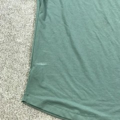 CUTS Henley Shirt Mens Large Green PYCA Pro Stretch Curved Hem Tee Soft Casual