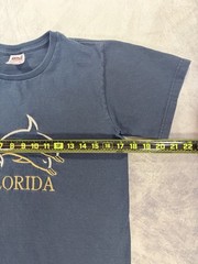 Y2K Vintage Anvil Florida Dolphin Embroidered T Shirt Womens S