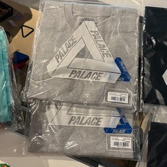 Palace Tri-Twister Tee Grey Marl • Medium