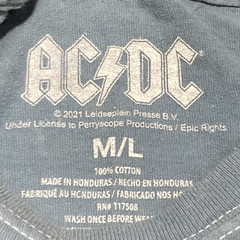AC/DC Tie Dye T Shirt For Those About To Rock World 2021 Tour Blue Men’s M/L
