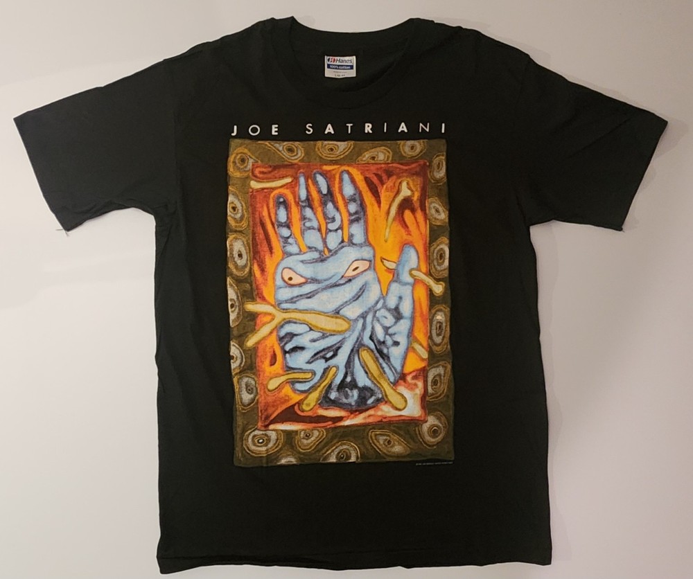 1990 Joe Satriani Flying In A Blue Dream Concert T-Shirt L Nice Cond As Pictured