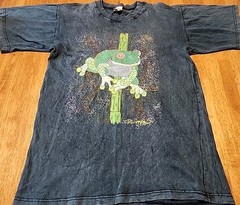 Vintage Art David Hudson Tee Large 90s Australia Animals Music Rare Aboriginal