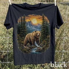 Vintage Bear Mountain Comfort Tee Graphic Shirt Nature Outdoors Wildlife Gift
