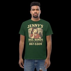Jenny’s Bail Bonds 867-5309 Vintage Graphic Tee 5xl, 4xl, 3xl, 2xl, XL, L, M, S