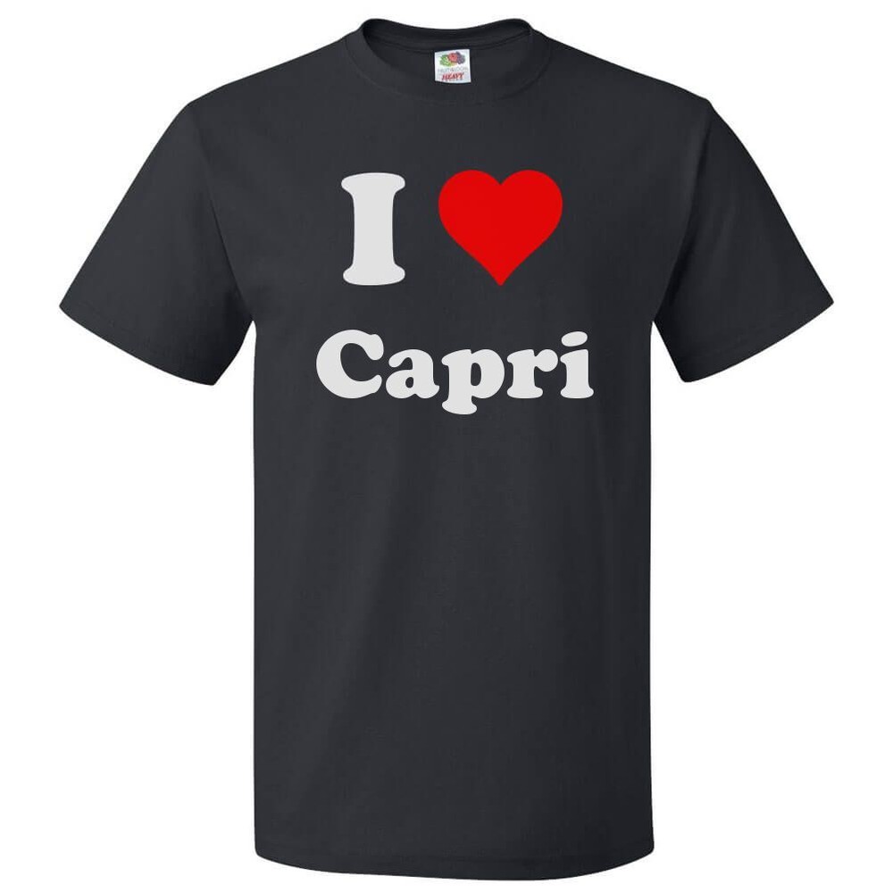 I Love Capri T shirt I Heart Capri Tee