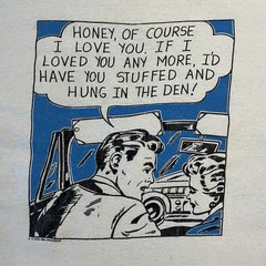 Vintage 80s 90s Roy Lichtenstein T-Shirt Size M/L Pop Art Single Stitch Thrashed