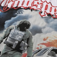 Godspeed Bomb Squad Print Tee Streetwear Men’s Hip Hop Oversized Graphic T-Shirt