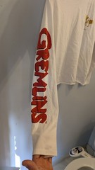 1984 Gremlins Long Sleeve Vintage Crew Neck T-Shirt White/Red L/G RARE Gizmo