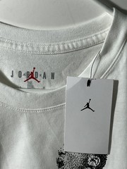 Jordan T Shirt Size Large Mens White MJ Dot Graphic $48