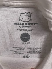 Sanrio Hello Kitty Graphic Print T-Shirt Unisex L Short Sleeve Crew Neck White