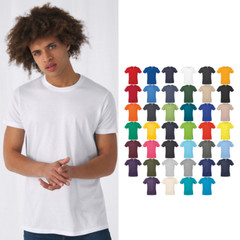 B&C Collection #E150 TU01T – Mens Plain Cotton T-Shirt Lightweight Straight (A)