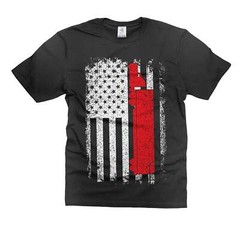 Men’s US American Flag shirs truck driver gifts american trucker shirt