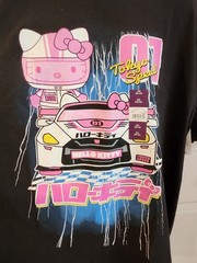 NWT~Hello Kitty~Sanrio~Tokyo Speed #01 Racing T-Shirt~Adult 2XL (50-52)~Black