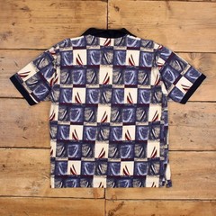Vintage Cotton Mill Shirt T-Shirt M Mens 00s Cream Retro Sailing Graphic Pattern