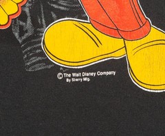 Vintage Mickey Mouse Biker T-Shirt 80s Single Stitch Harley Disney Mens Size M