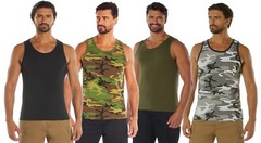 Camo and Colored Tank Tops Shirts Sleeveless Muscle Tanktop Tees T-Shirts NEW!