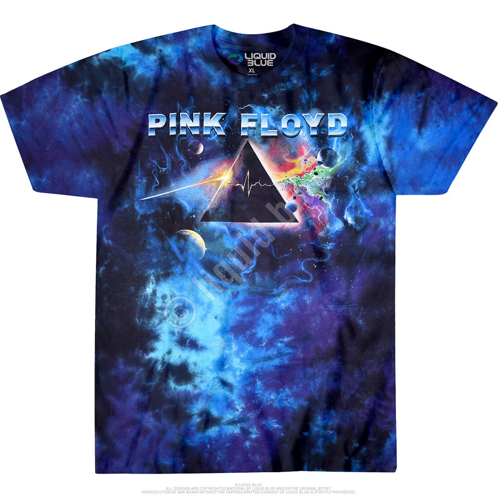 PINK FLOYD-PULSAR PRISM-DARK SIDE OF MOON-TIE DYE T-SHIRT S-M-L-XL-XXL