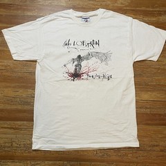 Vintage Y2K Nils Lofgren Ralph Steadman Shirt Size Medium Band Tour Rock Art