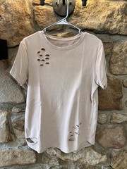 Alphalete Men’s Short Sleeve Shirt Distressed Red/tan Bundle Pack Size Small