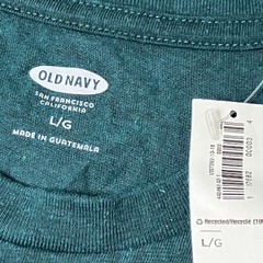 Old Navy Camping Bear Graphic Tee L Green Outdoors Nature Casual Streetwear