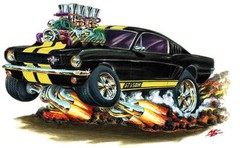 Shelby GT350H Mustang Hertz Muscle Car Art Print NEW