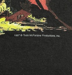 Vintage Spawn Medieval Spawn Graphic T Shirt XL Black 1997 Todd McFarlane Rare