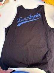 Pro 5 Men’s Black Los Angeles Graphic Print Cotton Jersey Tank Top Size 2XL