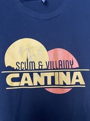 Scum & Villainy Cantina Star Wars Black T Shirt L (Faded Signed Not Sure Who)