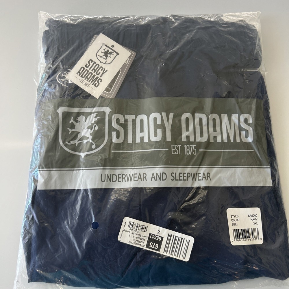 Stacy Adams Tall Men’s Big Sleep Pant 3X-Large, Navy