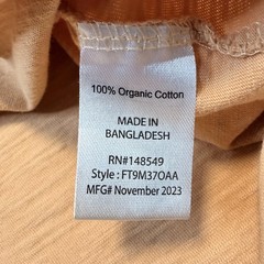 Free Planet Shirt Mens Medium Brown Organic Cotton Pocket Crewneck Tee Eco