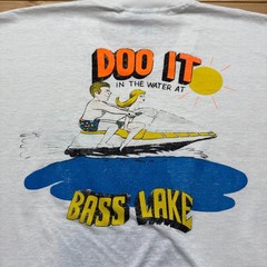 Vintage 90s Rich’s Marine Doo It In The Water At Bass Lake Shirt USA Made – XXL