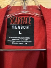Scarface Tony Montana Graphic Tee Mens Large Red Money Power Respect Shirt