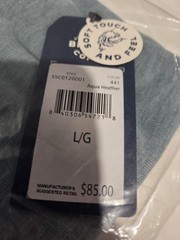 Surfside Supply Sean Ultra Soft Classic Henley Aqua Heather NWT MSRP $85 Large