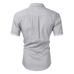 Mens Leisure Outdoor Shirt Short Sleeved Classic Comfort Summer Short Shirt